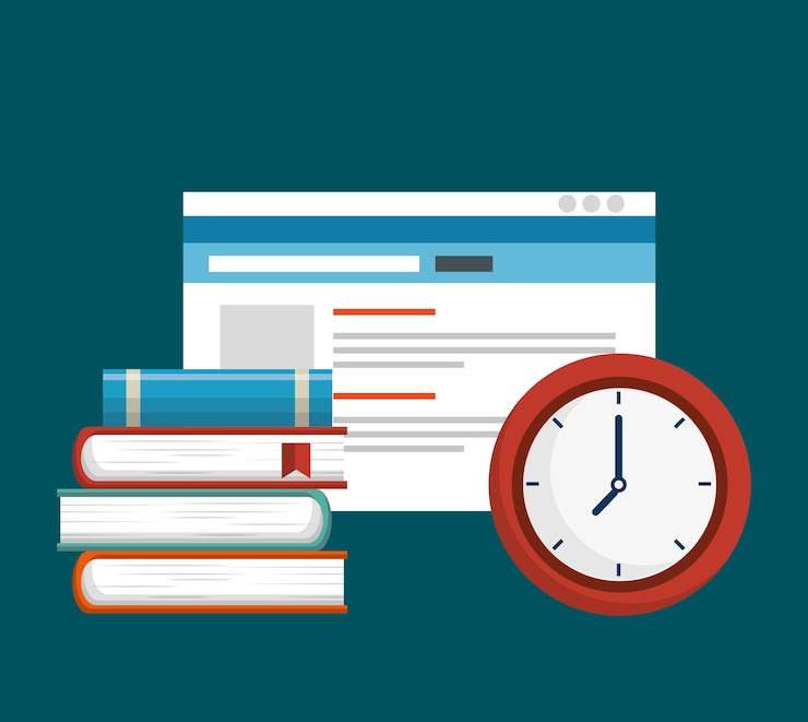 Vector education online flat icons 