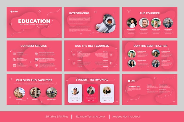 Vector education powerpoint presentation template