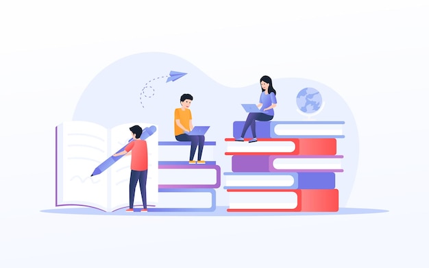 Иллюстрация концепции образования и исследований