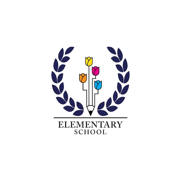 Education school logo icon vector template