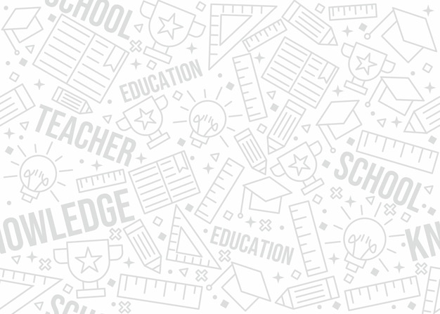 Vector education and school pattern design