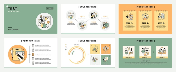 Vector education students studying hard and taking exams web page flyers template cute log icon style character