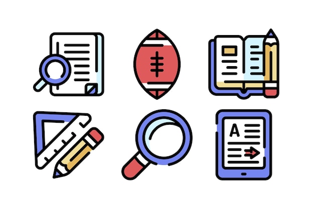 Education Study Icons