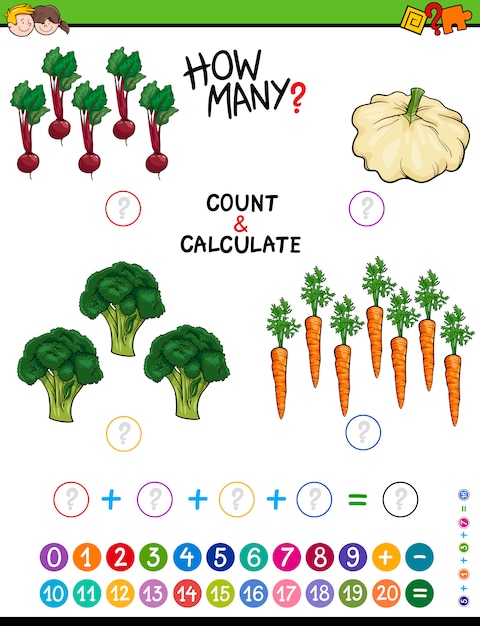 educational addition worksheet for kids