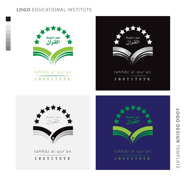 educational institutions logo school academy logo with stars from opened book