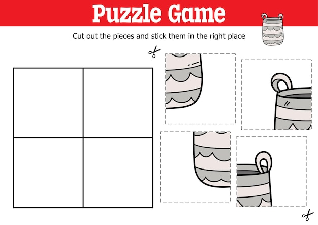 낙서 장난감 가방으로 조각을 자르고 붙이는 교육용 어린이 퍼즐 게임