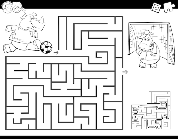 Gioco educativo per labirinto di giochi per bambini