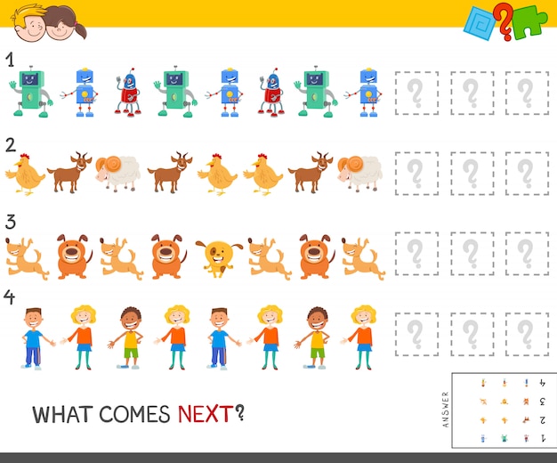 Educational pattern game for children