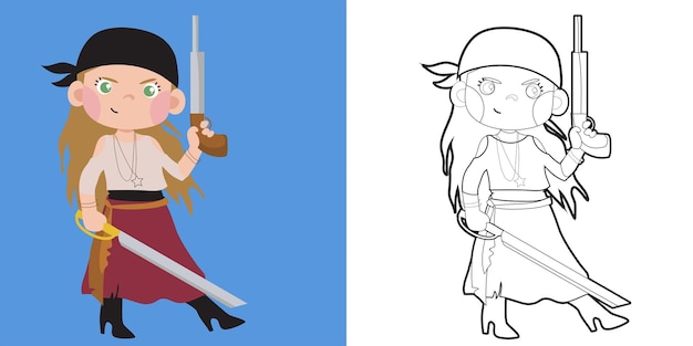 인쇄 가능한 교육용 색칠 워크시트 색칠하기 해적 그림 색칠하기 활동