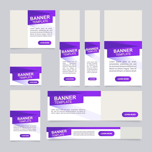 Vector educative seminar and workshop web banner design template