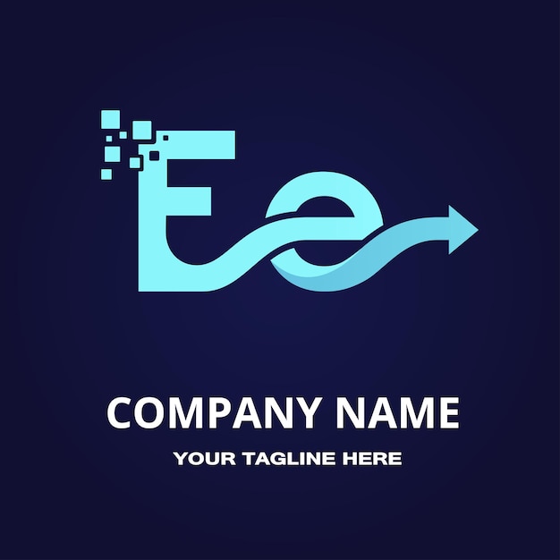 Vector ee logo design