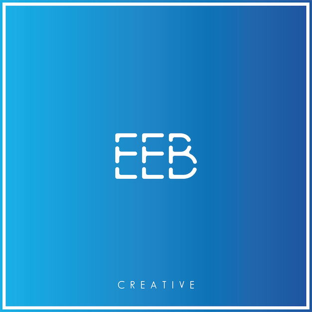 EEB Premium Vector latter Logo Design Creative Logo Vector Illustration Minimal Logo Monogram