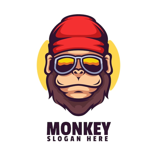Een aap-logo met de titel aap-slogan hier.