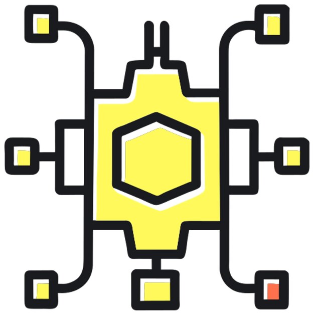 een abstract logo concept voor de deer neural net library het logo moet gebaseerd zijn op het concept