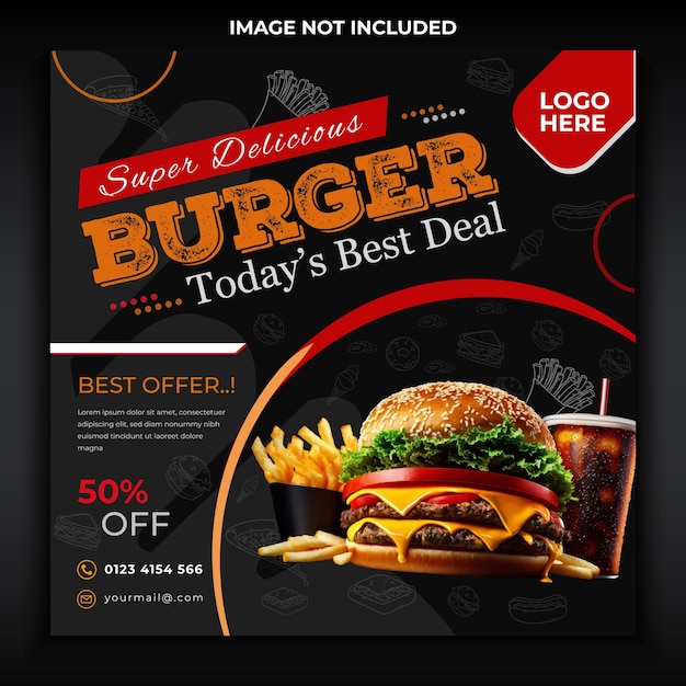 een afbeelding van een burger s logo en een foto van een hamburger
