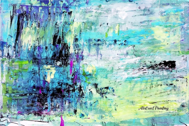 Vector een artistiek zachtblauw abstract schilderij