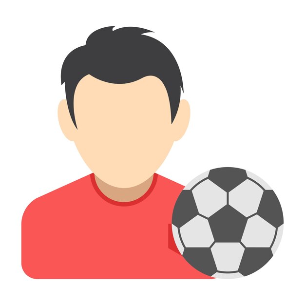 Een bewerkbaar ontwerpicoon van voetbal