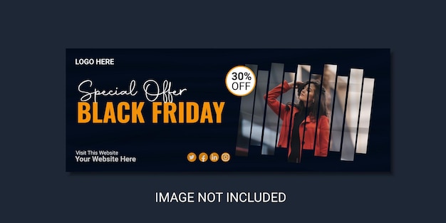 Vector een black friday-advertentie voor black friday