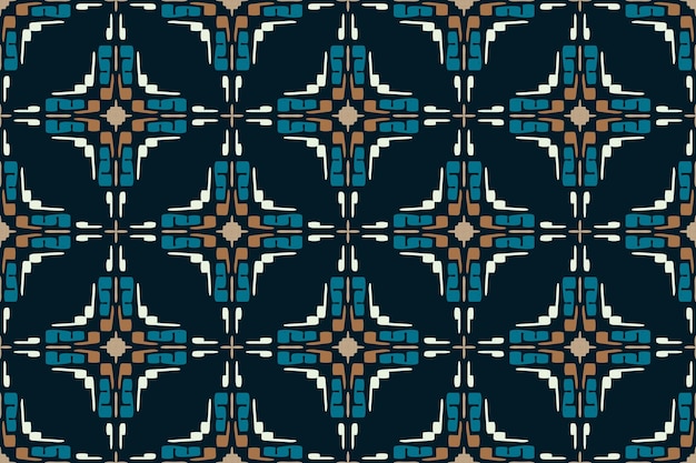 een blauw en goud abstract patroon met het woord abstract op een zwarte achtergrond