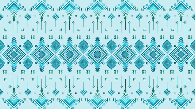 Een blauw en groen patroon met het woord tribal erop.