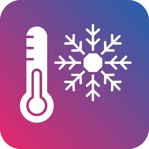 een blauw en roze teken dat sneeuwvlok zegt