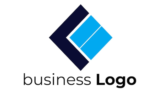 Een blauw logo voor een zakelijk logistiek bedrijf