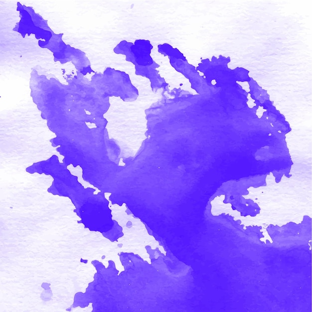 Vector een blauwe aquarel met een witte achtergrond.