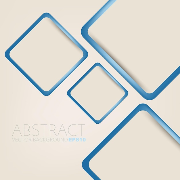 een blauwe en witte achtergrond met een blauw vierkant ontwerp met het woord abstract erop