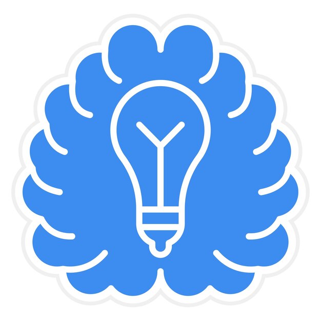 een blauwe gloeilamp met een blauwe achtergrond met een blauw gloeilamp