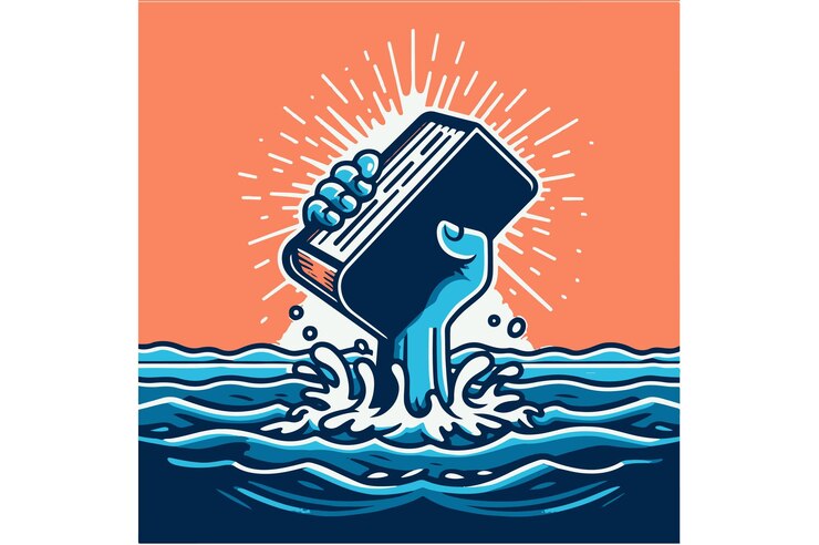 Een boek dat uit de zee komt.