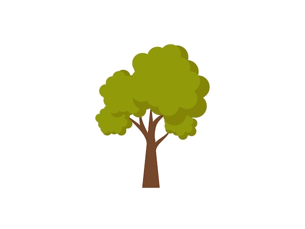 een boom met een groene boom erop