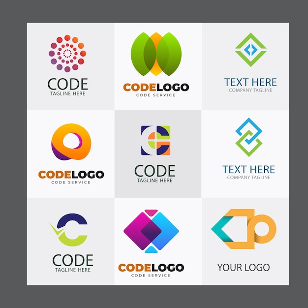 Een bord met code in het midden.