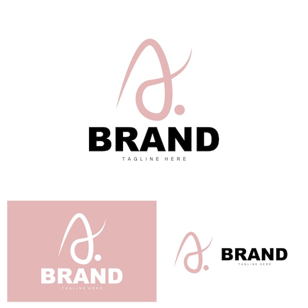 Een brief Logo Logotype ontwerp eenvoudig concept Vector alfabet pictogrammalplaatje