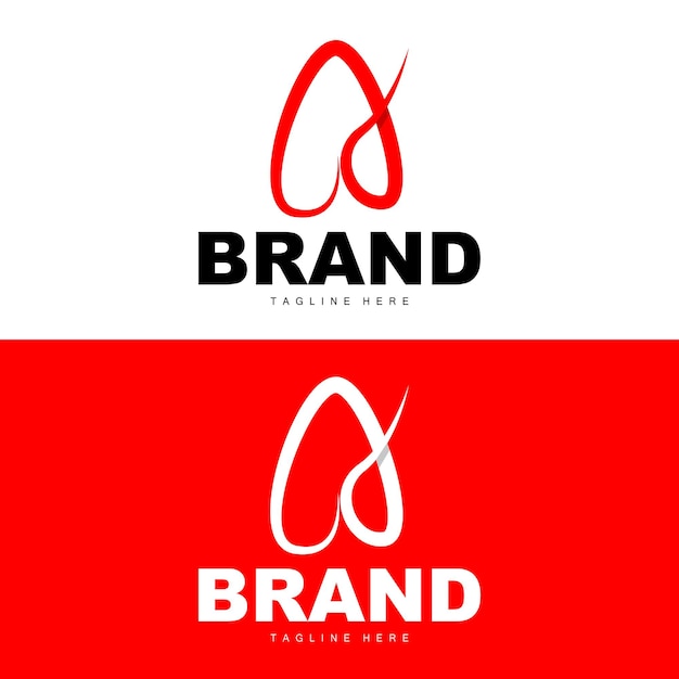 Een brief Logo Logotype ontwerp eenvoudig concept Vector alfabet pictogrammalplaatje