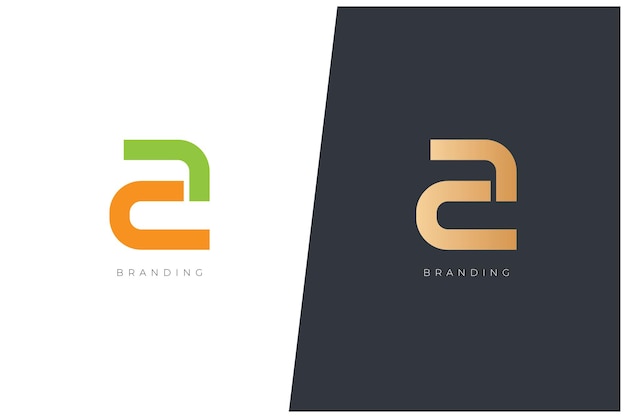 Een brief Vector Monogram Logo conceptontwerp