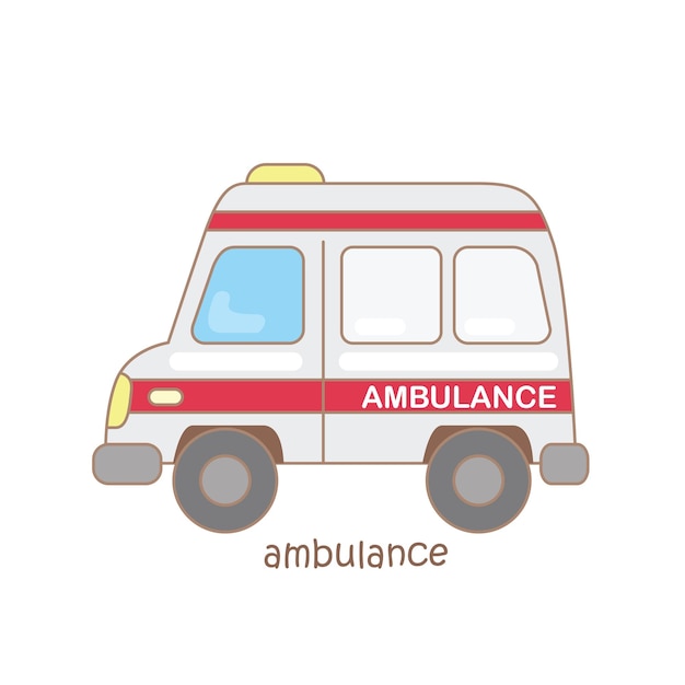 Een brief voor ambulance illustratie vector clipart