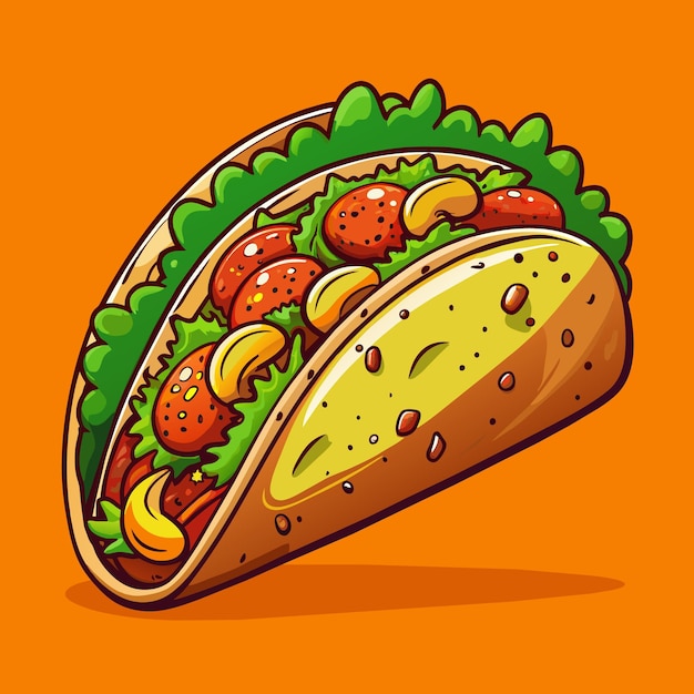 een cartoon tekening van een hotdog met een foto van een hot dog erop