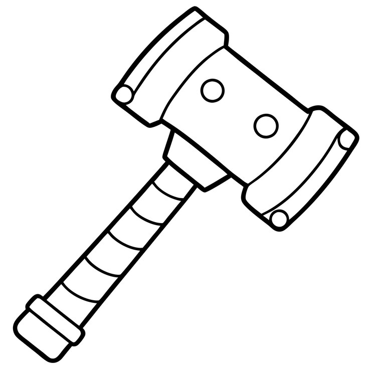 Vector een cartoon tekening van een lolly met een grote mond en een groot plastic mes