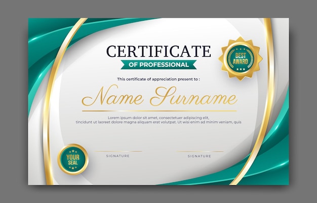 een certificaat voor een naam van enkele namen van de naam van de vennootschap