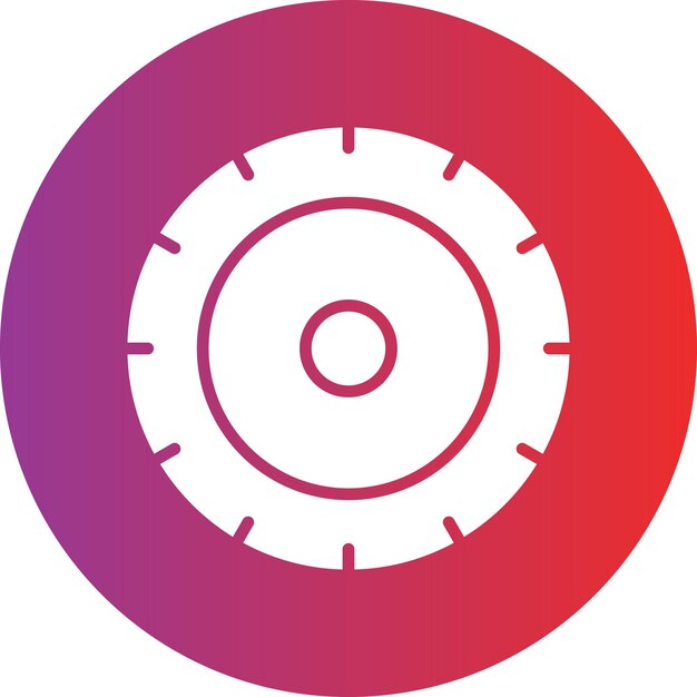 een cirkel met een rode cirkel en een witte cirkel in het midden