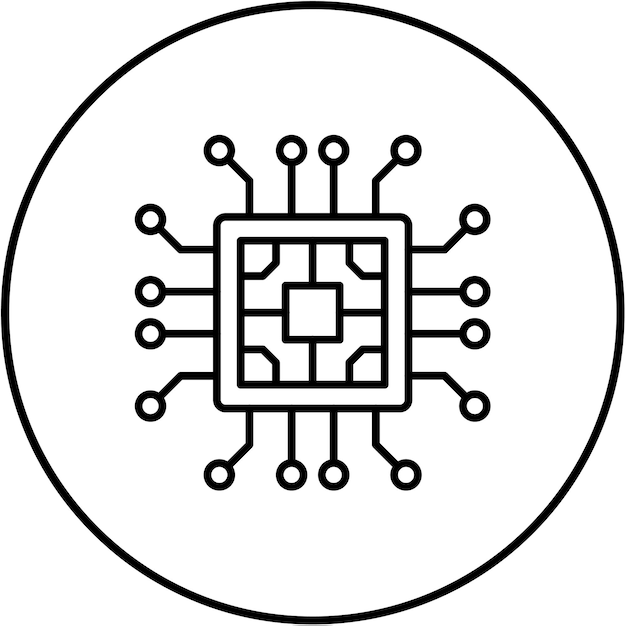 een cirkel met een zwarte en witte cirkel die een ontwerp heeft