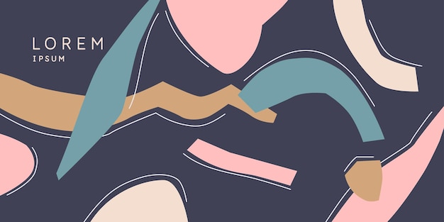 Een compositie met abstracte elementen in een populaire stijl Achtergrond voor uw ontwerp