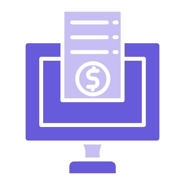 een computermonitor met een dollarteken erop