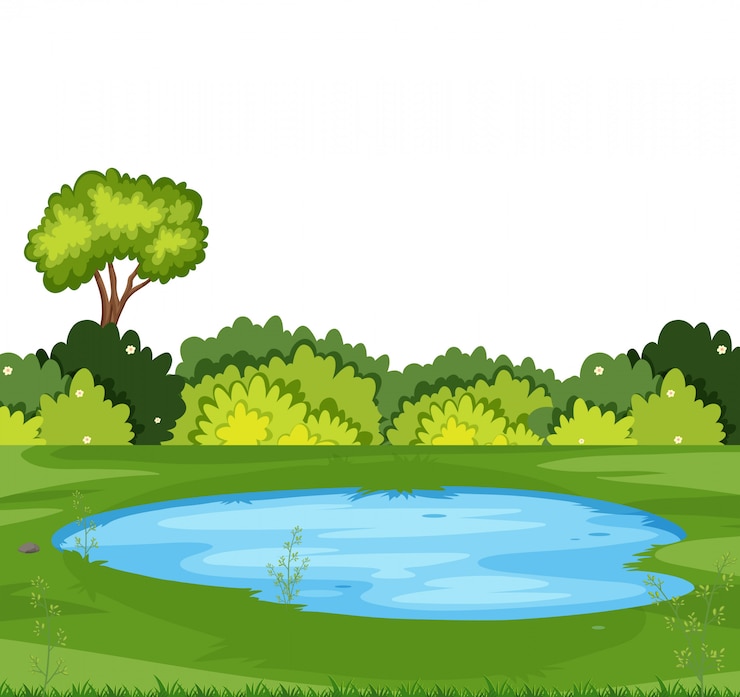 Vector een eenvoudige natuurscène