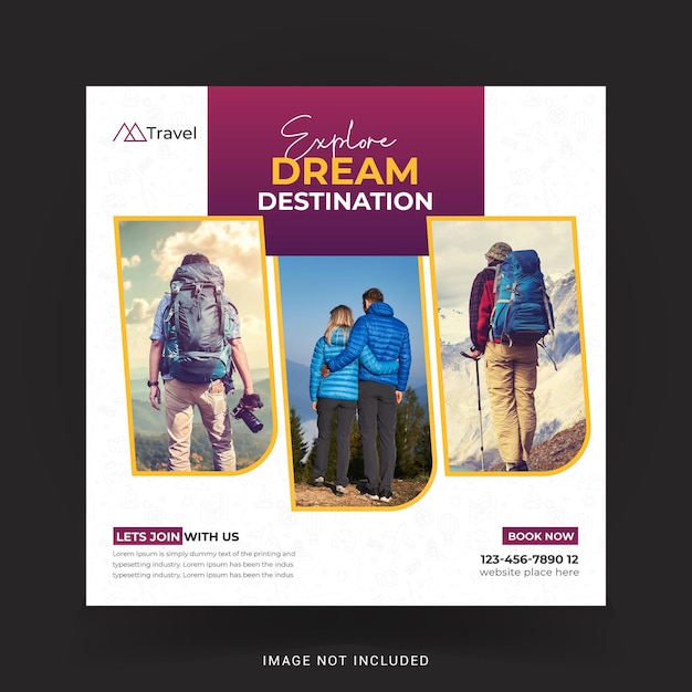 Een flyer voor een reisbureau genaamd sunda dream destination.