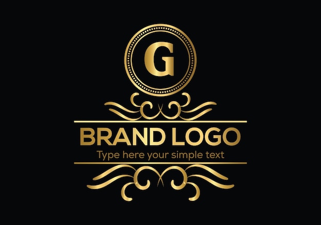Een g-logo is een type hier tekst.