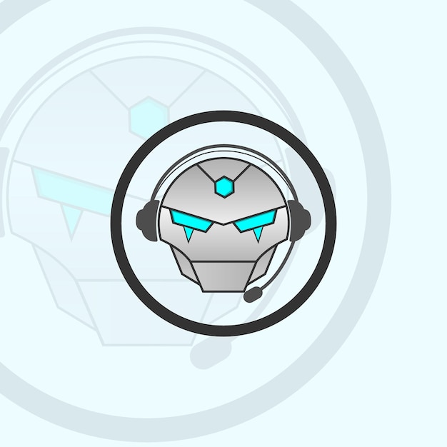 Vector een goede gaming cyborg vector grafische illustratie voor je kanaallogo of je esports-team