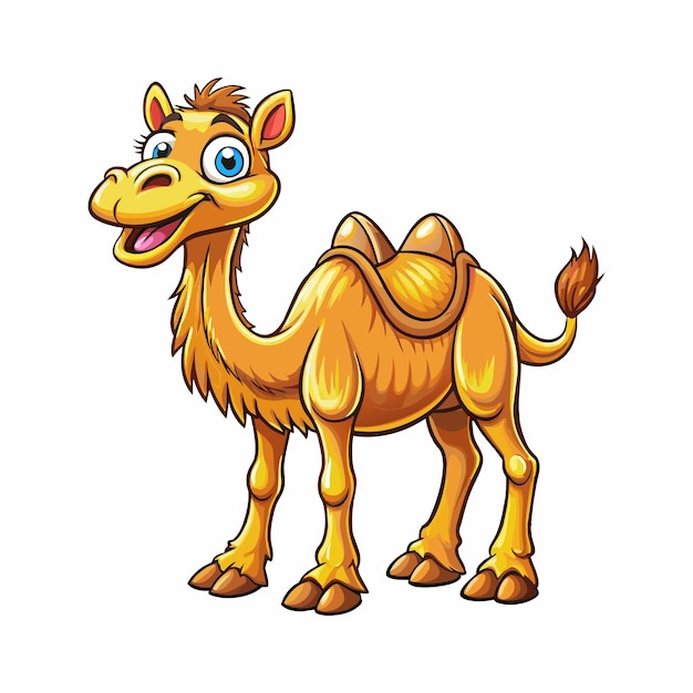 Een grappige kameel in cartoon stijl Beste voor verhalenboek
