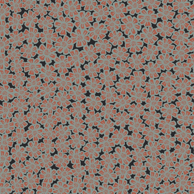 Een grijs en blauw patroon met een zwarte achtergrond.