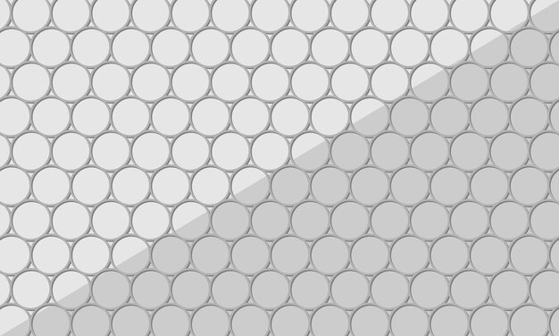Een grijs en wit patroon met cirkels en een grijze achtergrond.